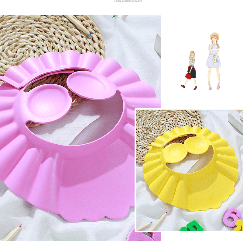 Factory Adjustable Earmuffs Cap, Shower Cap, Earmuffs, Shampoo Cap Children's Adjustable Shampoo Cap, Baby Sunhat