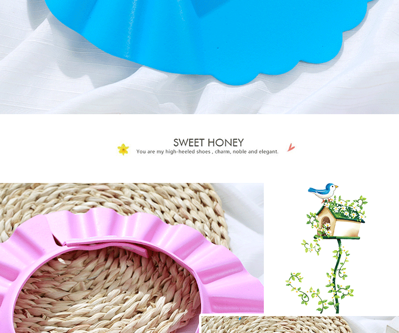 Factory Adjustable Earmuffs Cap, Shower Cap, Earmuffs, Shampoo Cap Children's Adjustable Shampoo Cap, Baby Sunhat