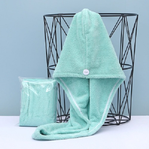 Female Absorbent Coral Fleece Towels Shampoo UltraFine Dimension Thickened Shower Cap Strong Water Absorption