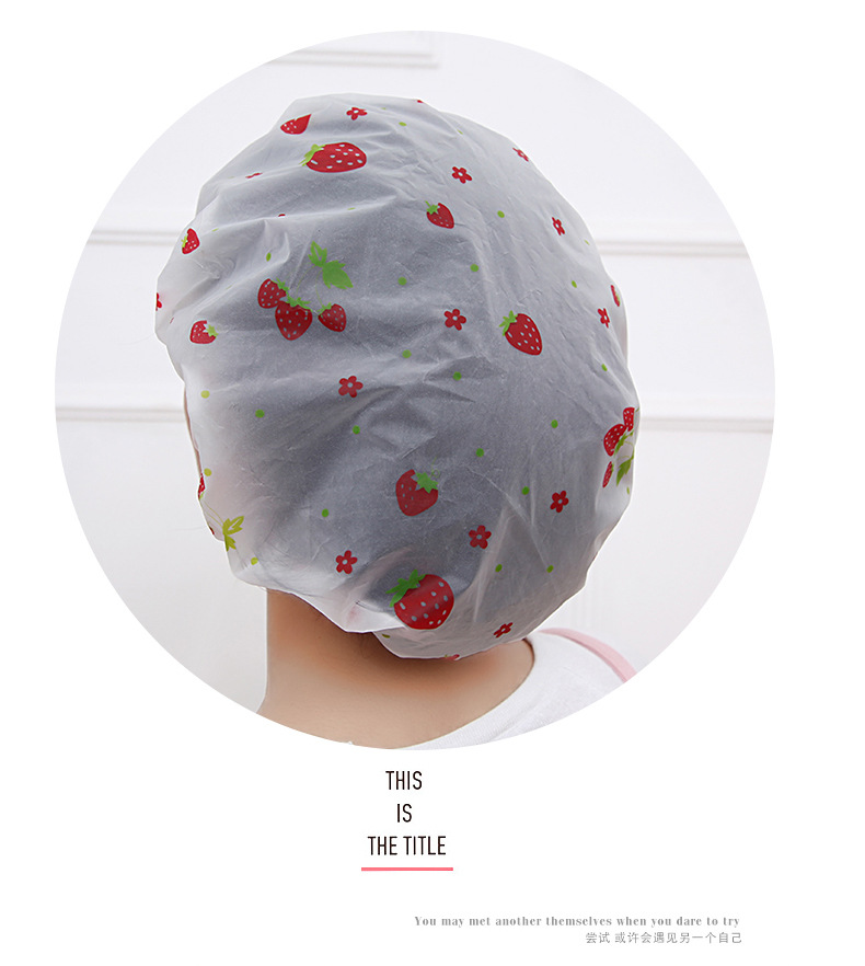 Cross-border sourcing cute cartoon bathing cap Japanese waterproof shower cap shampoo cap lampblack cap Cross-border sourcing cute cartoon bathing cap Japanese waterproof shower cap shampoo cap lampblack cap