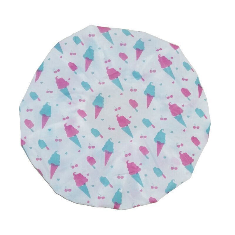 Cross-border sourcing cute cartoon bathing cap Japanese waterproof shower cap shampoo cap lampblack cap Cross-border sourcing cute cartoon bathing cap Japanese waterproof shower cap shampoo cap lampblack cap