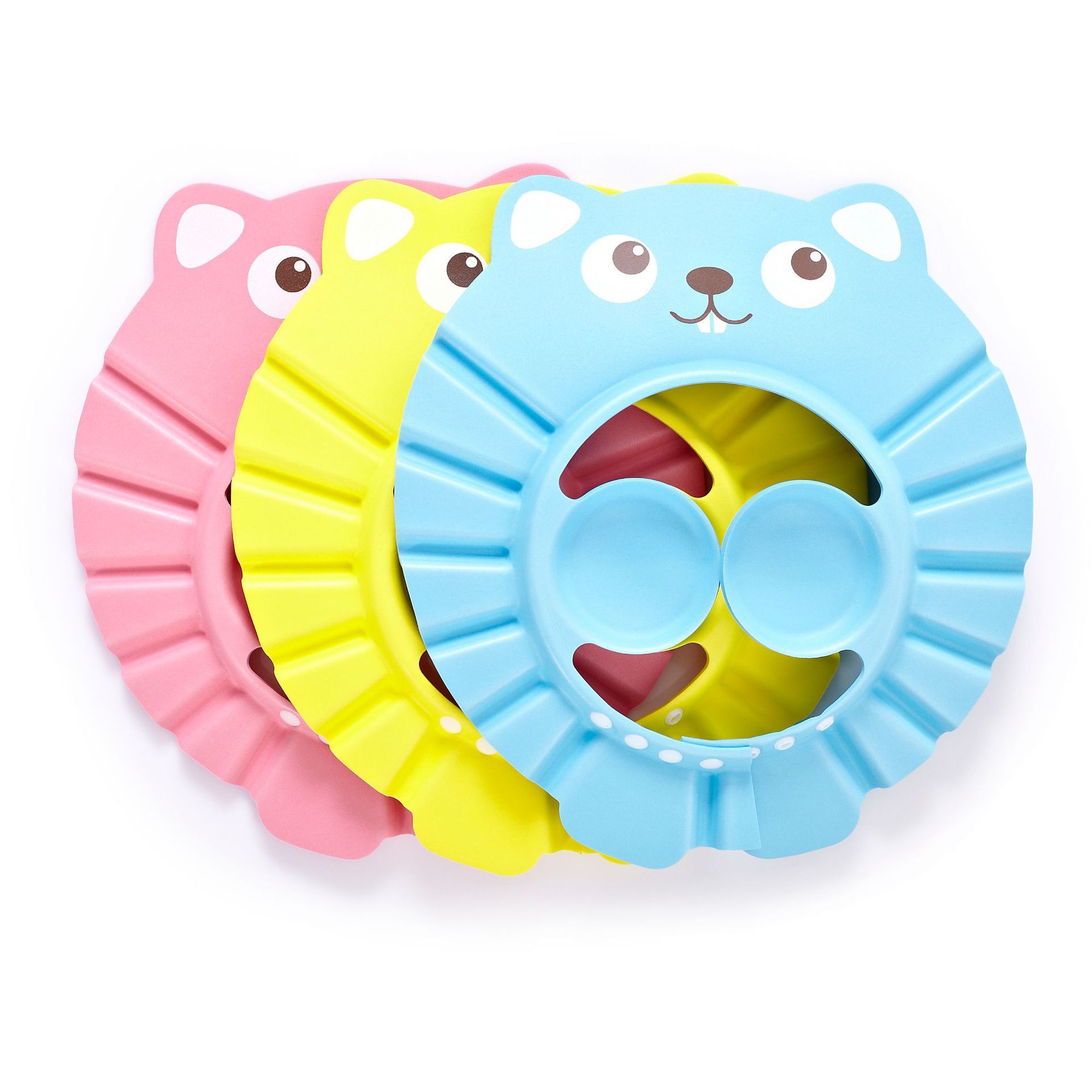 Adjustable children&#039;s bath cap Baby products baby care products Baby shampoo cartoon bath cap