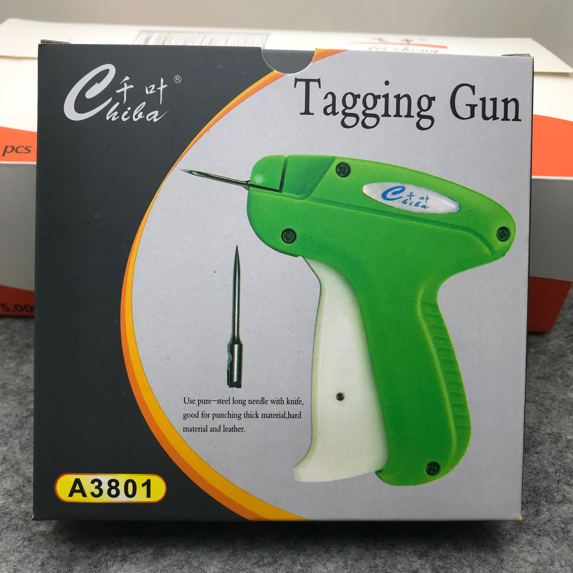 Chiba A3801 thick gun socks tag gun clothing glue needle gun imported steel needle label gun trademark tag gun