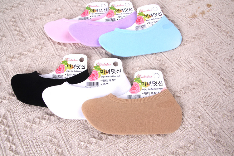 The new boat socks Korea imported nylon socks Non Slip Socks stealth magic shallow mouth