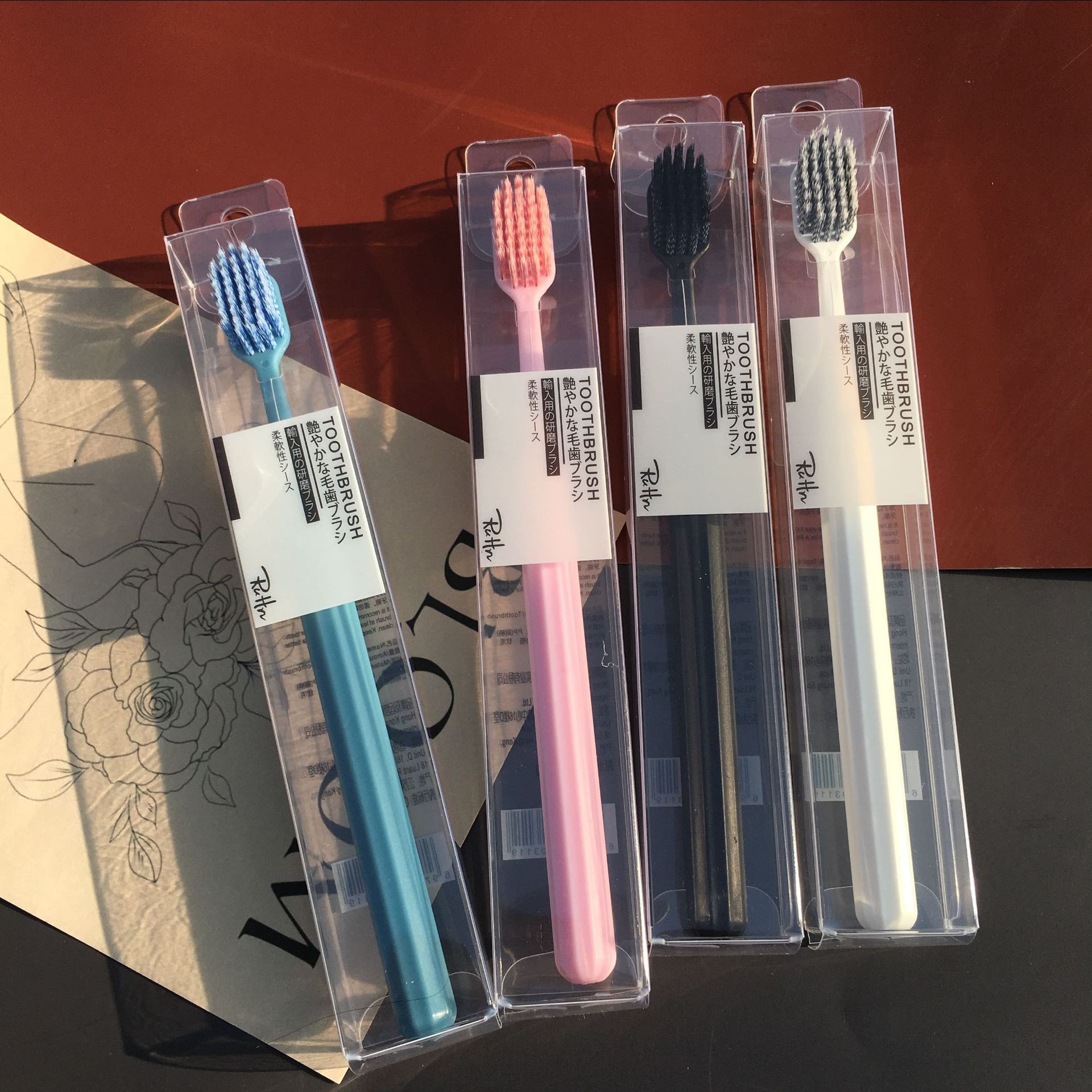 Imported Spiral Toothbrush Black and White Lovers SoftBristle Toothbrush Single Toothbrush Chain CrossBorder Hot Imported Spiral Toothbrush Black and White Lovers SoftBristle Toothbrush Single Toothbrush Chain CrossBorder Hot