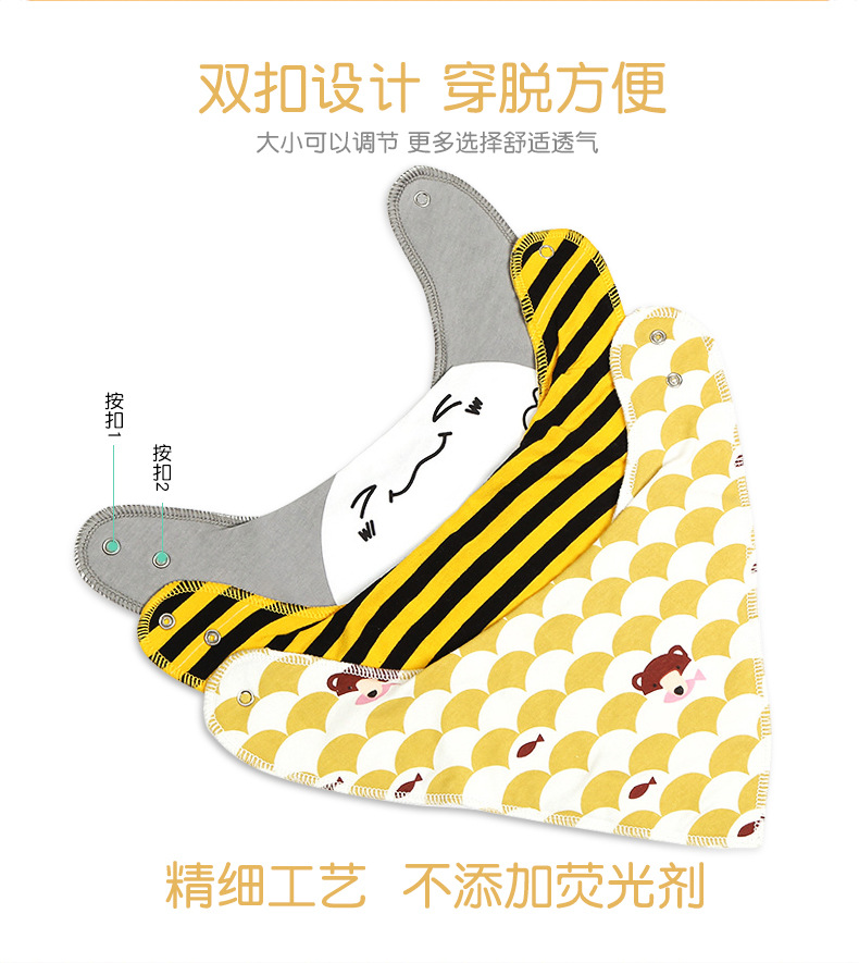 Summer thin baby triangle towel baby triangle saliva towel bib bib spot wholesale Summer thin baby triangle towel baby triangle saliva towel bib bib spot wholesale