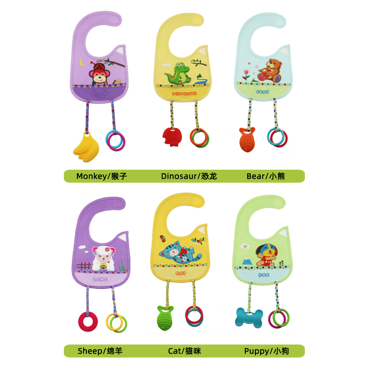 Baby Three-Dimensional Animal Bib Infant Food Supplement Feeding Refined Cotton Saliva Towel Twelve Model 1-3 Years Old Baby Three-Dimensional Animal Bib Infant Food Supplement Feeding Refined Cotton Saliva Towel Twelve Model 1-3 Years Old