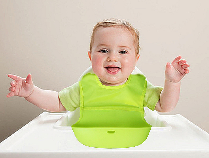 Foreign Trade OEM Customized Baby Bib Eating Pinny Baby Bib Waterproof Three-Dimensional Newborn Silicone Saliva Towel
