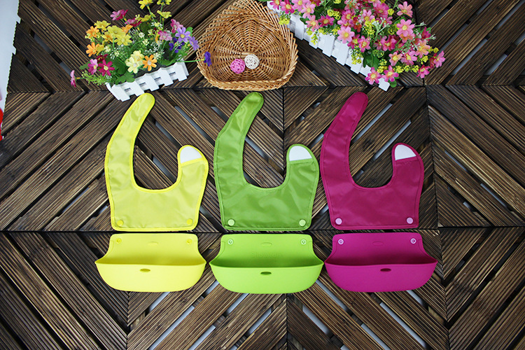 Foreign Trade OEM Customized Baby Bib Eating Pinny Baby Bib Waterproof Three-Dimensional Newborn Silicone Saliva Towel