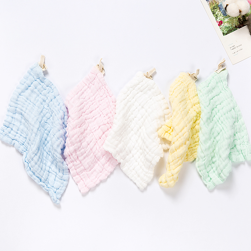 Baby gauze saliva towel cotton Baby small square towel bath face towel Baby soft handkerchief