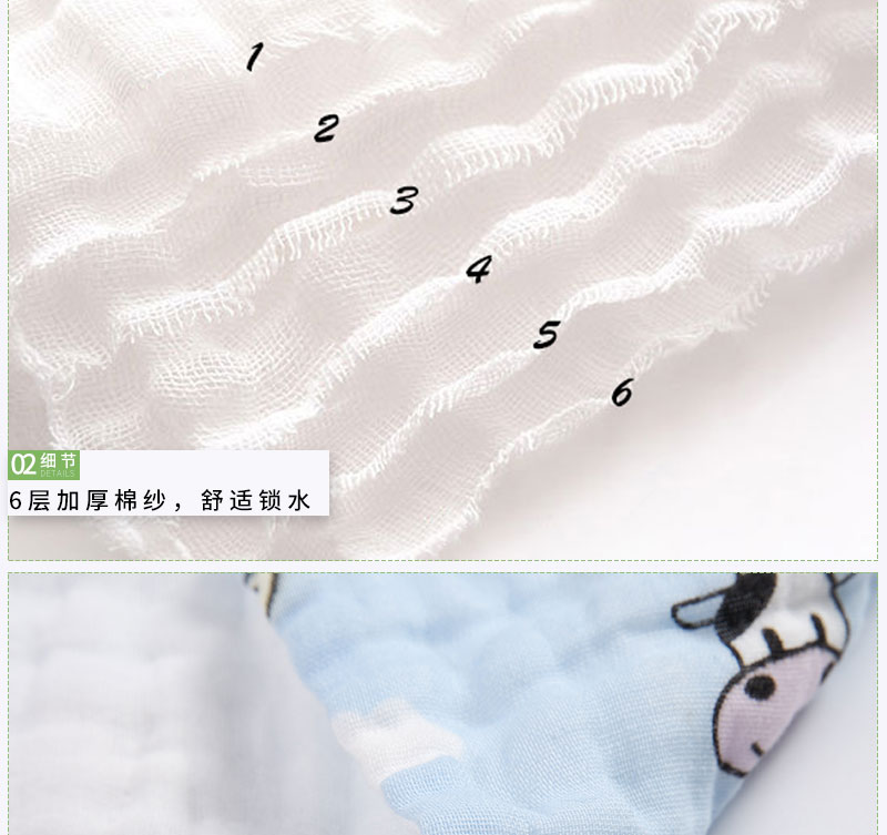 Baby gauze saliva towel cotton Baby small square towel bath face towel Baby soft handkerchief Baby gauze saliva towel cotton Baby small square towel bath face towel Baby soft handkerchief