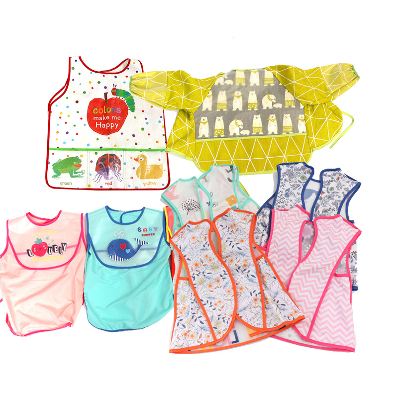 Baby Bib Pinny Waterproof Eating Bib Pinny Baby Children Large Saliva Towel Eating Three-Dimensional Bib Wholesale