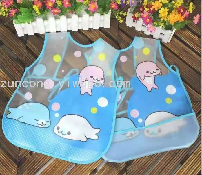 Baby Bib Pinny Waterproof Eating Bib Pinny Baby Children Large Saliva Towel Eating Three-Dimensional Bib Wholesale