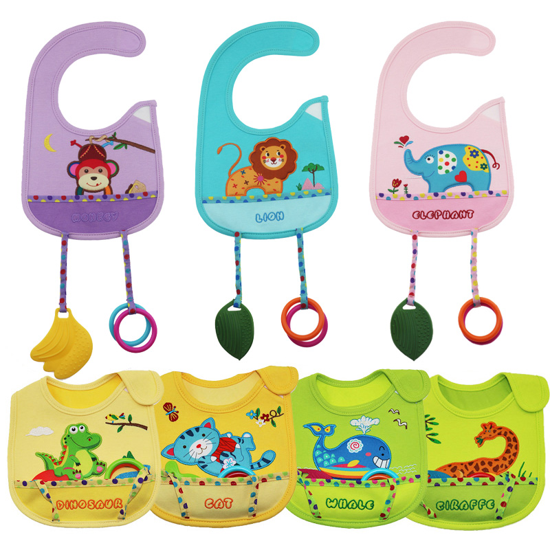 Baby Bib baby cotton saliva towel anti dirty cartoon animal 