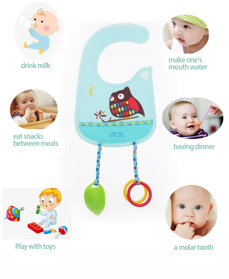 Baby Bib baby cotton saliva towel anti dirty cartoon animal 