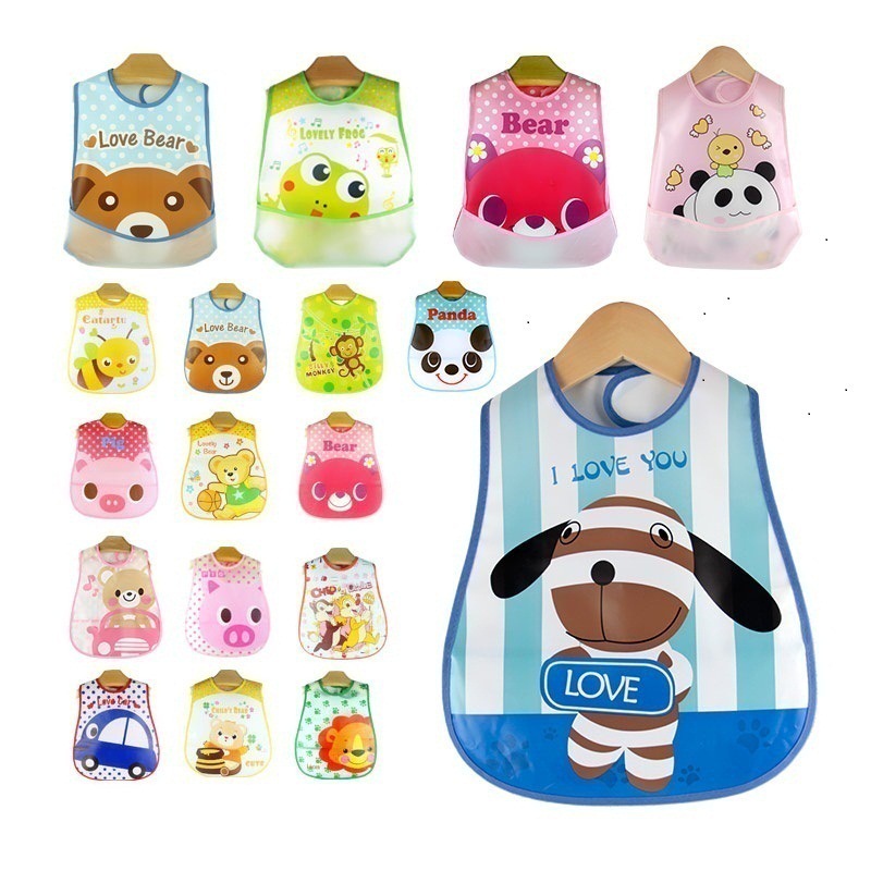 New Bib Children Eva Waterproof Bib Baby Eating Bib Baby Saliva Towel Wholesale Spot