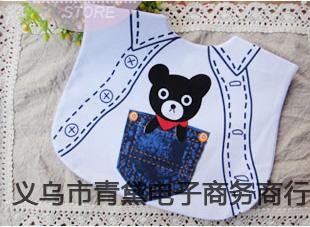 Gentleman three-layer waterproof saliva towel dress modeling baby bib bibs baby bibs saliva shoulders wholesale