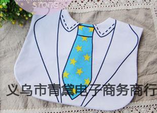 Gentleman three-layer waterproof saliva towel dress modeling baby bib bibs baby bibs saliva shoulders wholesale