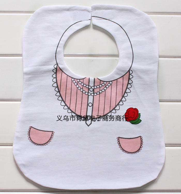 Gentleman three-layer waterproof saliva towel dress modeling baby bib bibs baby bibs saliva shoulders wholesale