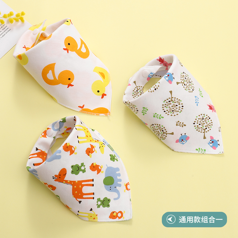 Baby Cotton Saliva Towel Newborn Bib Bib Super Soft Absorbent Bib Scarf Baby Triangle Towel