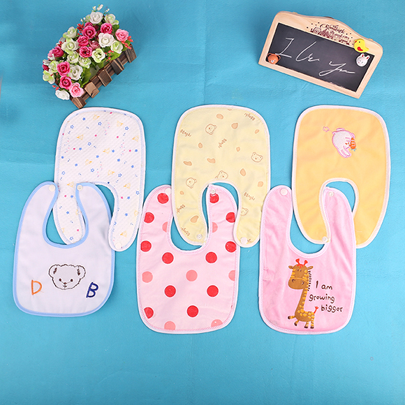 Baby bibs bib infant saliva towel in pure cotton manufacturers quality and yield stability