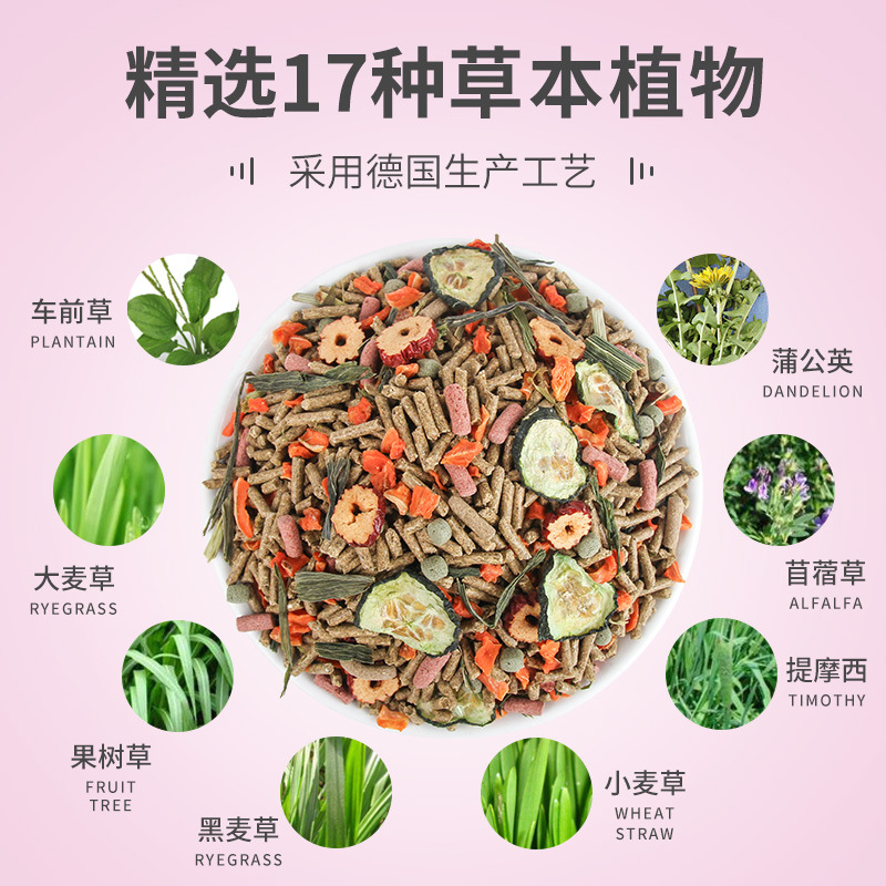 Pet Shangtian OEM Rabbit Food Timothy Rabbit Feed Pet Feed Clover Rabbit Feed Rabbit Grass Wholesale