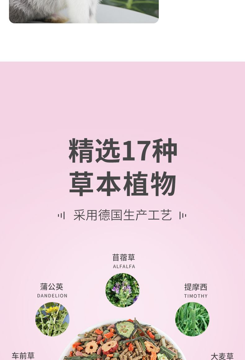 Pet Shangtian OEM Rabbit Food Timothy Rabbit Feed Pet Feed Clover Rabbit Feed Rabbit Grass Wholesale