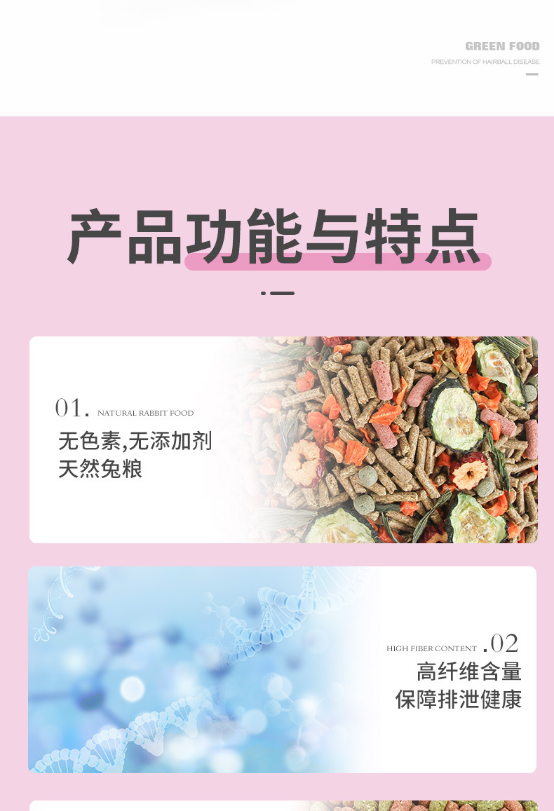 Pet Shangtian OEM Rabbit Food Timothy Rabbit Feed Pet Feed Clover Rabbit Feed Rabbit Grass Wholesale