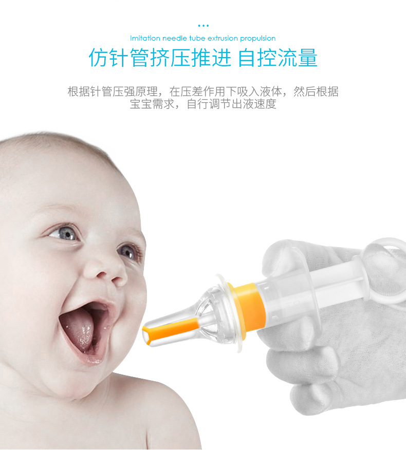Utensil Baby Syringe Feed Medication Utensil Liquid on Both Sides Choke Proof Nipple Feed Medication Utensil Whole