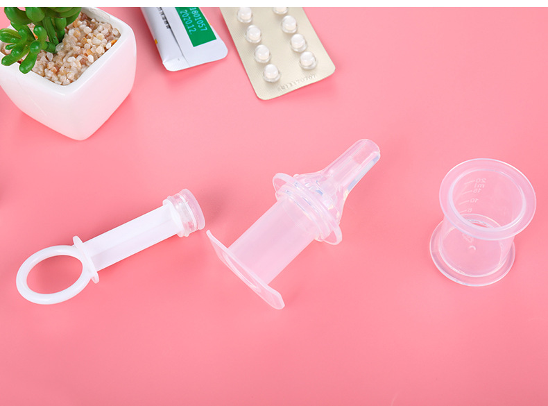 Utensil Baby Syringe Feed Medication Utensil Liquid on Both Sides Choke Proof Nipple Feed Medication Utensil Whole