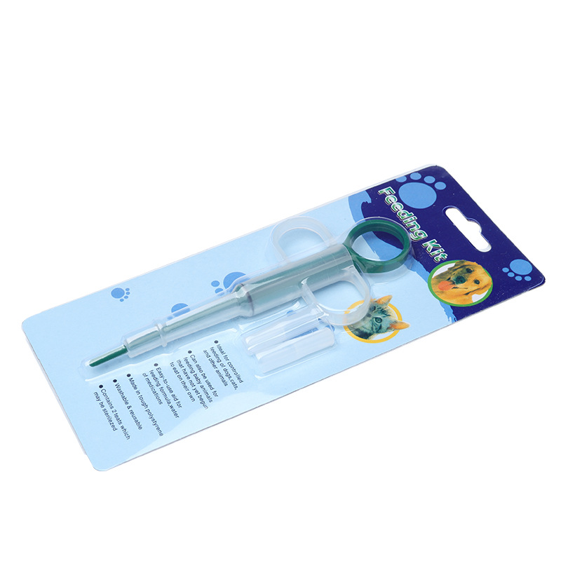  Pet Dog Feed Medication Utensil Dog and Cat Feed Medication Utensil Double-Headed Medicine Feeder Insect 