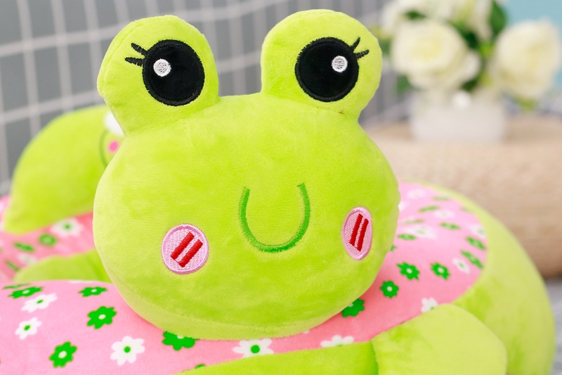 Cute Cartoon Baby Learning Seat Anti-Flip Baby Backrest Safety Chair Plush Toy Creative Small Sofa