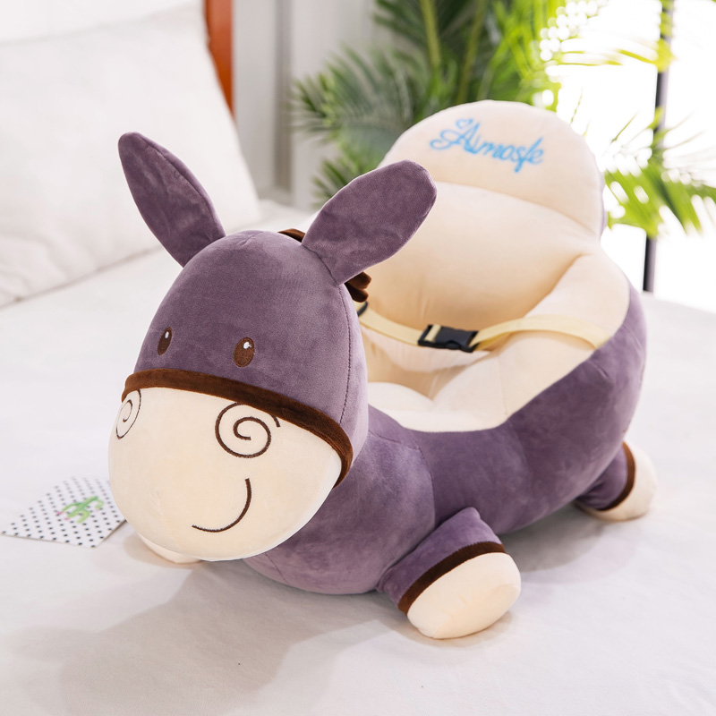 Cartoon Children's Sofa Baby Learning Seat and Safety Belt Fall Protection Headgear Tatami Plush Toy Giraffe Cartoon Children's Sofa Baby Learning Seat and Safety Belt Fall Protection Headgear Tatami Plush Toy Giraffe