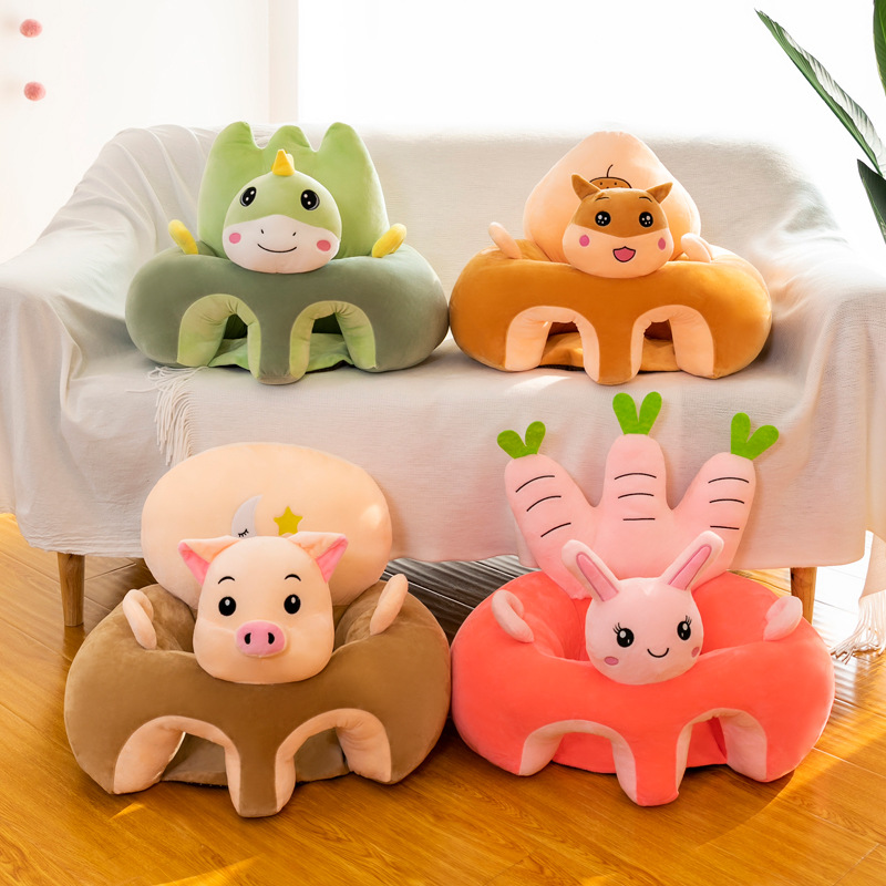 Cross - border child seat plush toy cartoon baby learn to sit chair infant safety sofa dining chair wholesaleYouTube toy