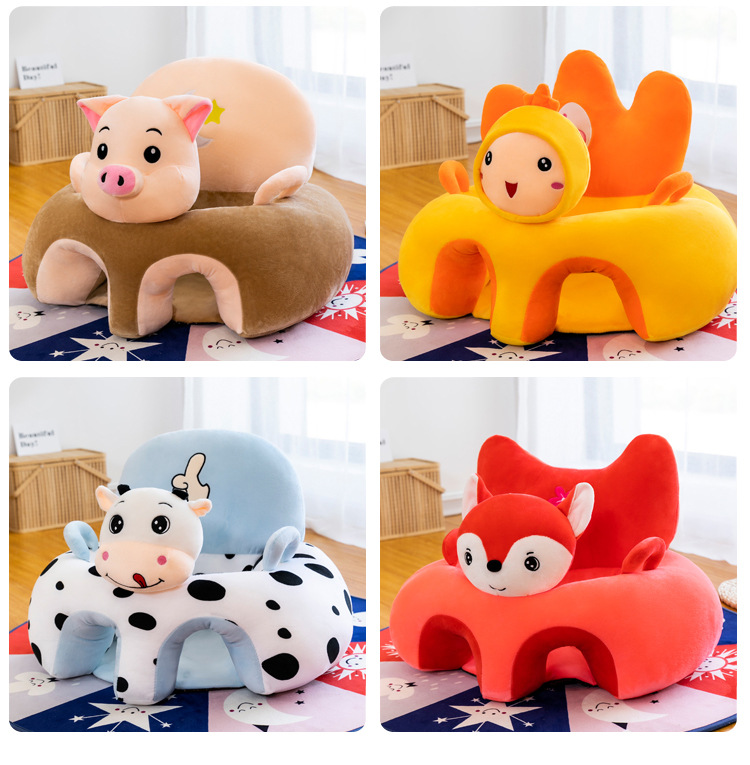 Cross - border child seat plush toy cartoon baby learn to sit chair infant safety sofa dining chair wholesaleYouTube toy Cross - border child seat plush toy cartoon baby learn to sit chair infant safety sofa dining chair wholesaleYouTube toy