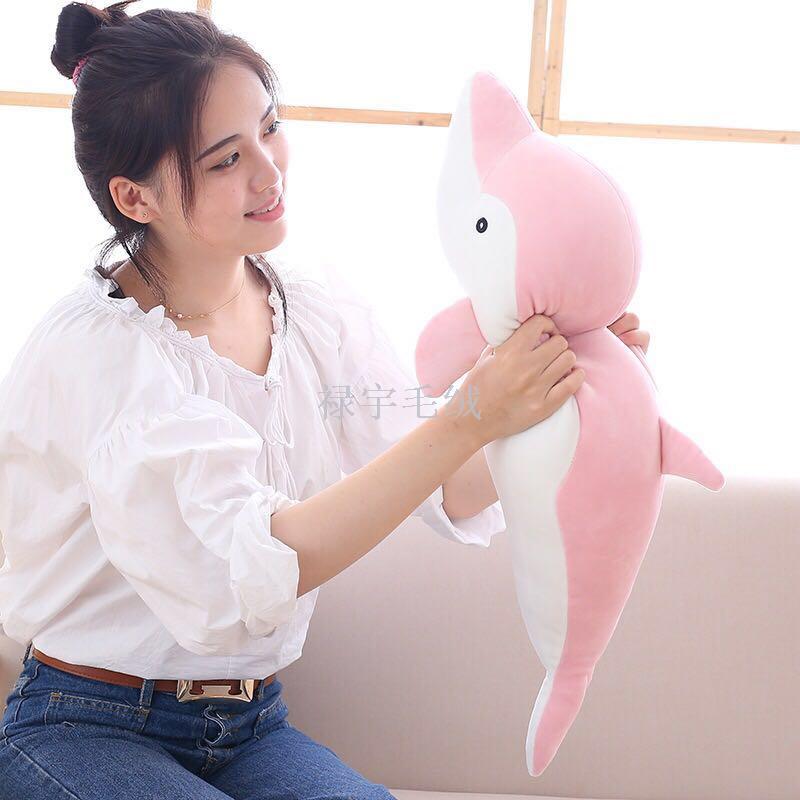 The new down cotton shark dolphin is soft and soft sofa with pillow baby dolphin toy. The new down cotton shark dolphin is soft and soft sofa with pillow baby dolphin toy.