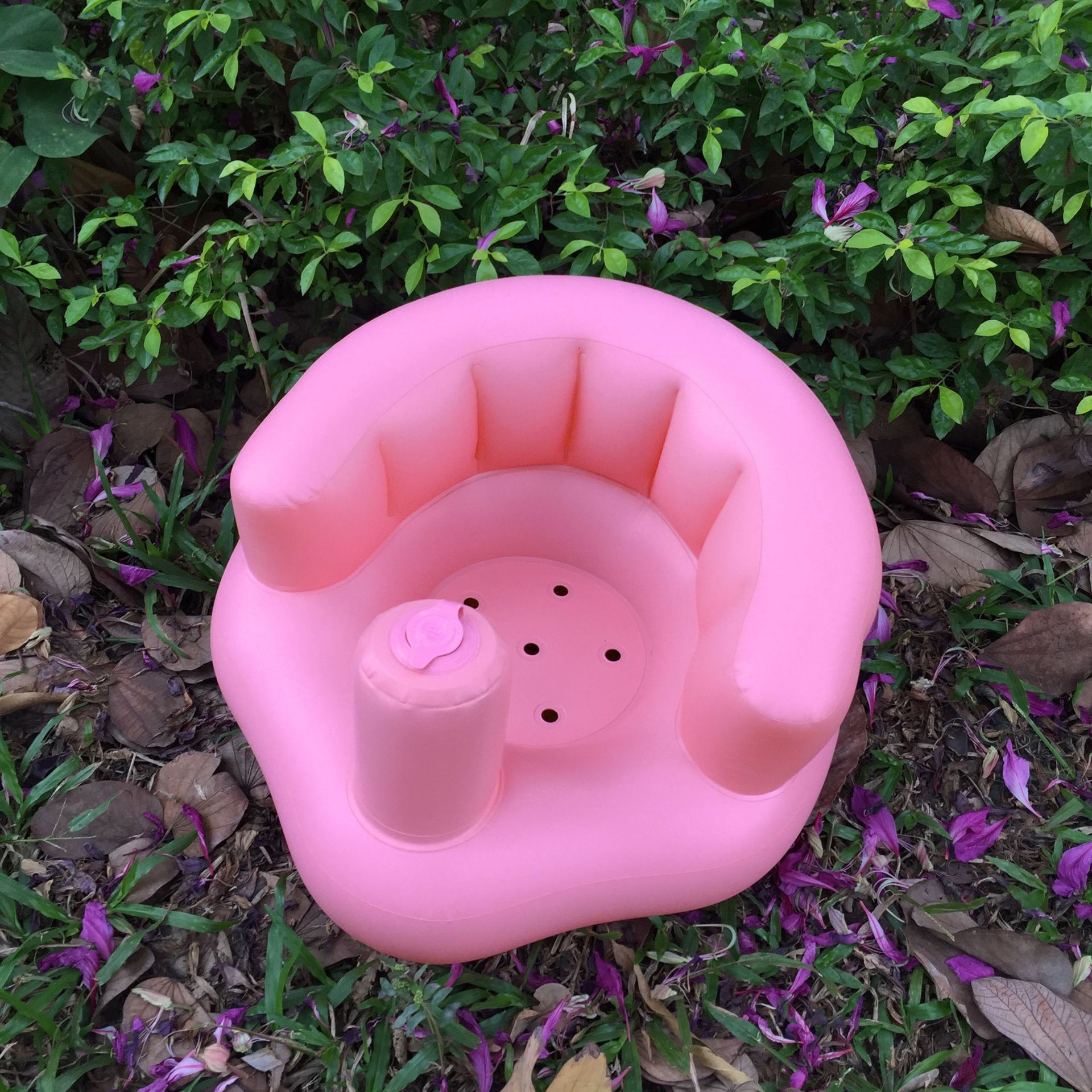 Pink basic inflatable sofa baby learn to sit chair eat chair bath stool inflatable toys Pink basic inflatable sofa baby learn to sit chair eat chair bath stool inflatable toys