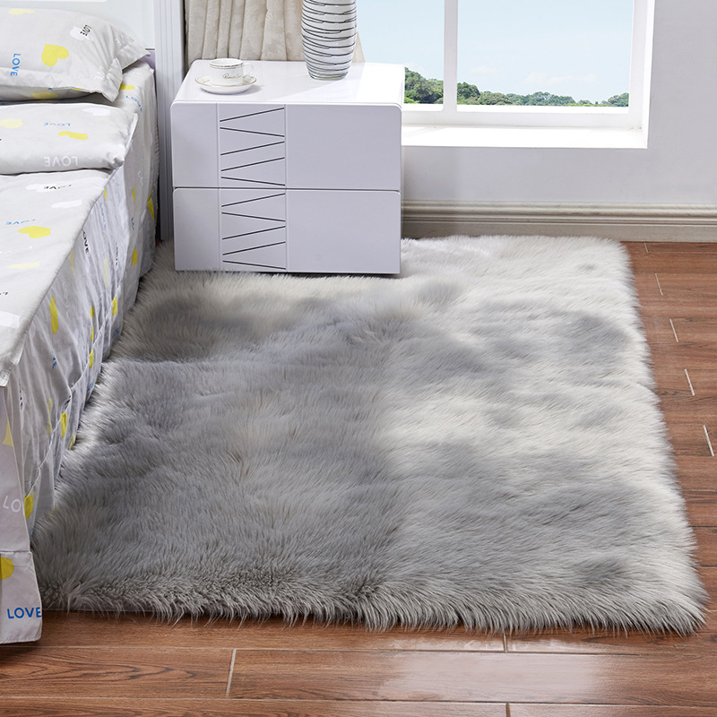 Autumn Sofa Carpet Mat Full Wool-like Fabric Cushion Bay Window Mat Home Baby Play Cold-Proof Non-Slip Blanket