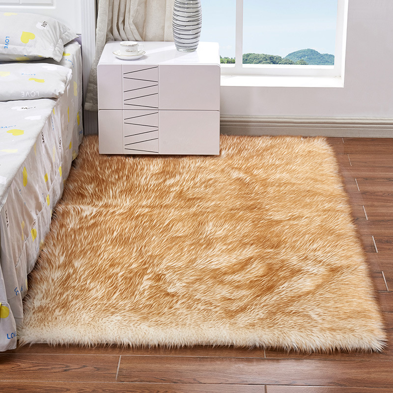 Autumn Sofa Carpet Mat Full Wool-like Fabric Cushion Bay Window Mat Home Baby Play Cold-Proof Non-Slip Blanket