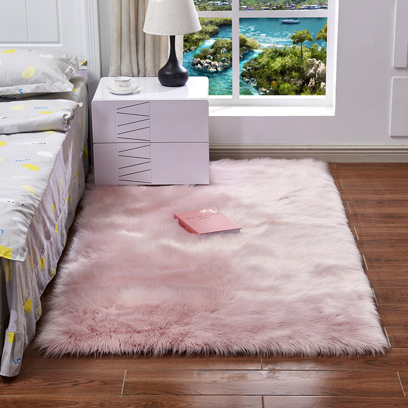 Autumn Sofa Carpet Mat Full Wool-like Fabric Cushion Bay Window Mat Home Baby Play Cold-Proof Non-Slip Blanket