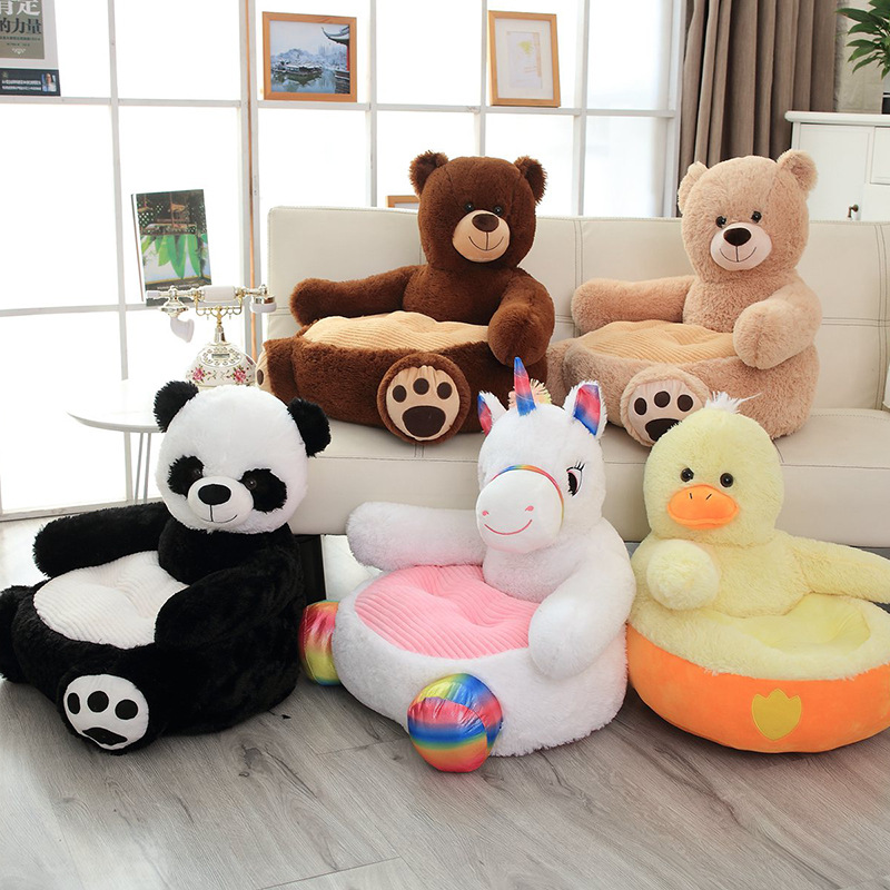 Sofa for baby Children&#039;s Sofa Creative Animal Brown Big Bear Kindergarten baby seat soft toy