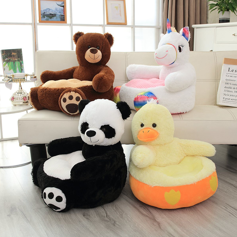 Sofa for baby Children&#039;s Sofa Creative Animal Brown Big Bear Kindergarten baby seat soft toy