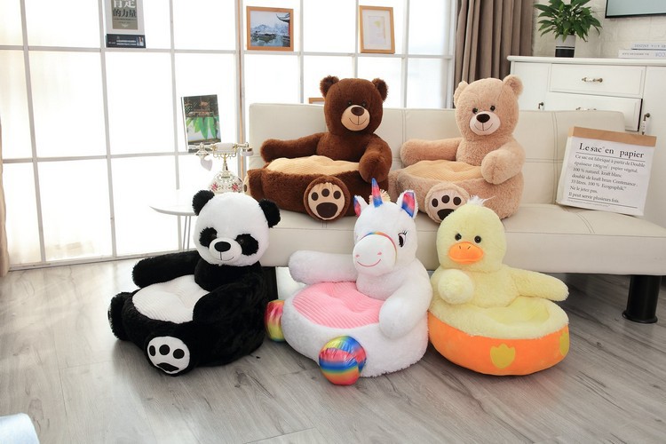 Sofa for baby Children's Sofa Creative Animal Brown Big Bear Kindergarten baby seat soft toy