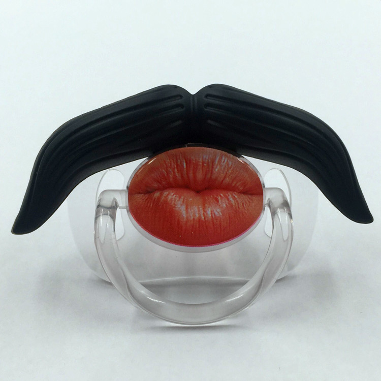 Factory Direct Supply Beard Nipple Baby Funny Beard Pacifier Pacifier Baby Silicone Nipple