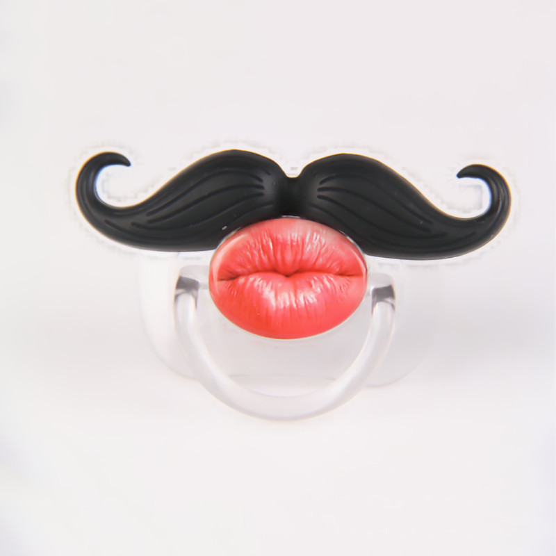 Factory Direct Supply Beard Nipple Baby Funny Beard Pacifier Pacifier Baby Silicone Nipple