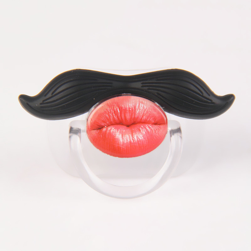 Factory Direct Supply Beard Nipple Baby Funny Beard Pacifier Pacifier Baby Silicone Nipple
