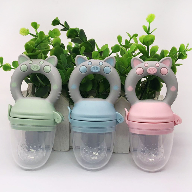 Baby Fruit and Vegetable Complementary Food Teether Baby Fruit Teether Happy Bite Pacifier Silicone Nipple