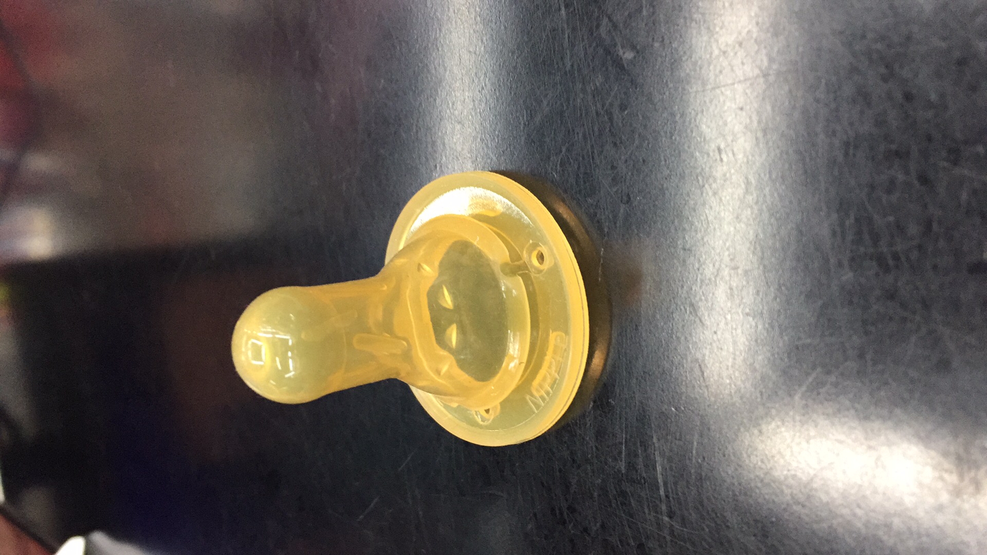 A hot solid silicone nipple Brown