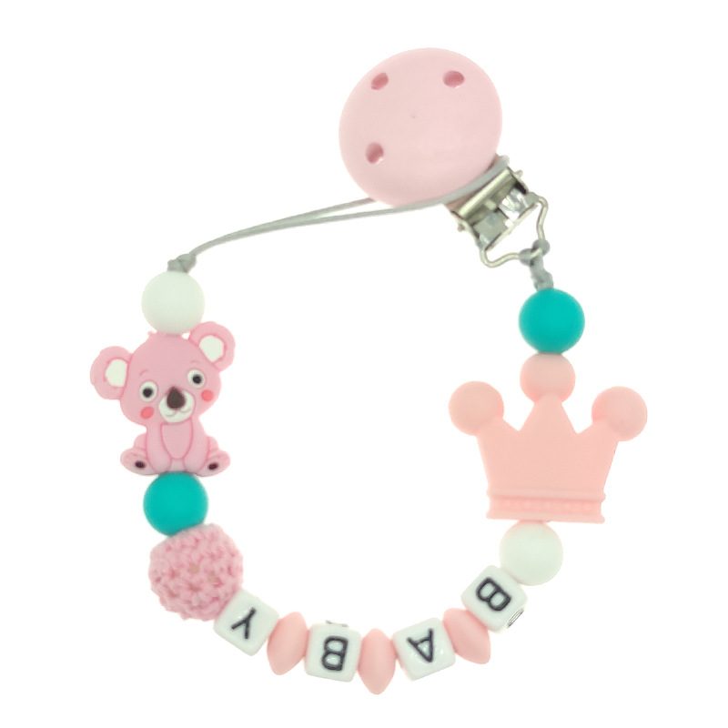 INS Hot Sale Silicone Nipple Chain Baby Products Drop-Preventing Chain Molar Chain Amazon Pacifier Clip