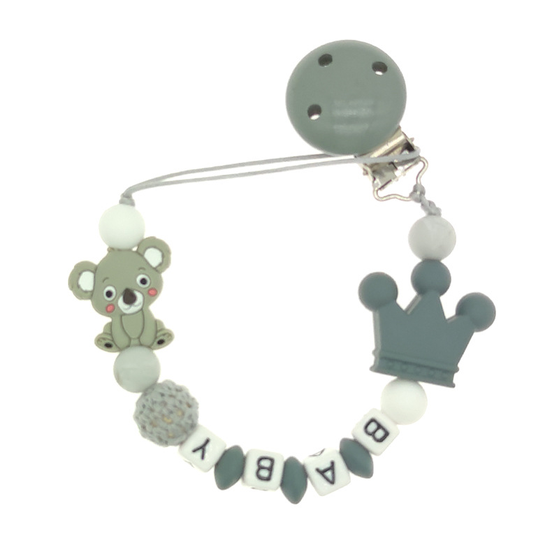 INS Hot Sale Silicone Nipple Chain Baby Products Drop-Preventing Chain Molar Chain Amazon Pacifier Clip